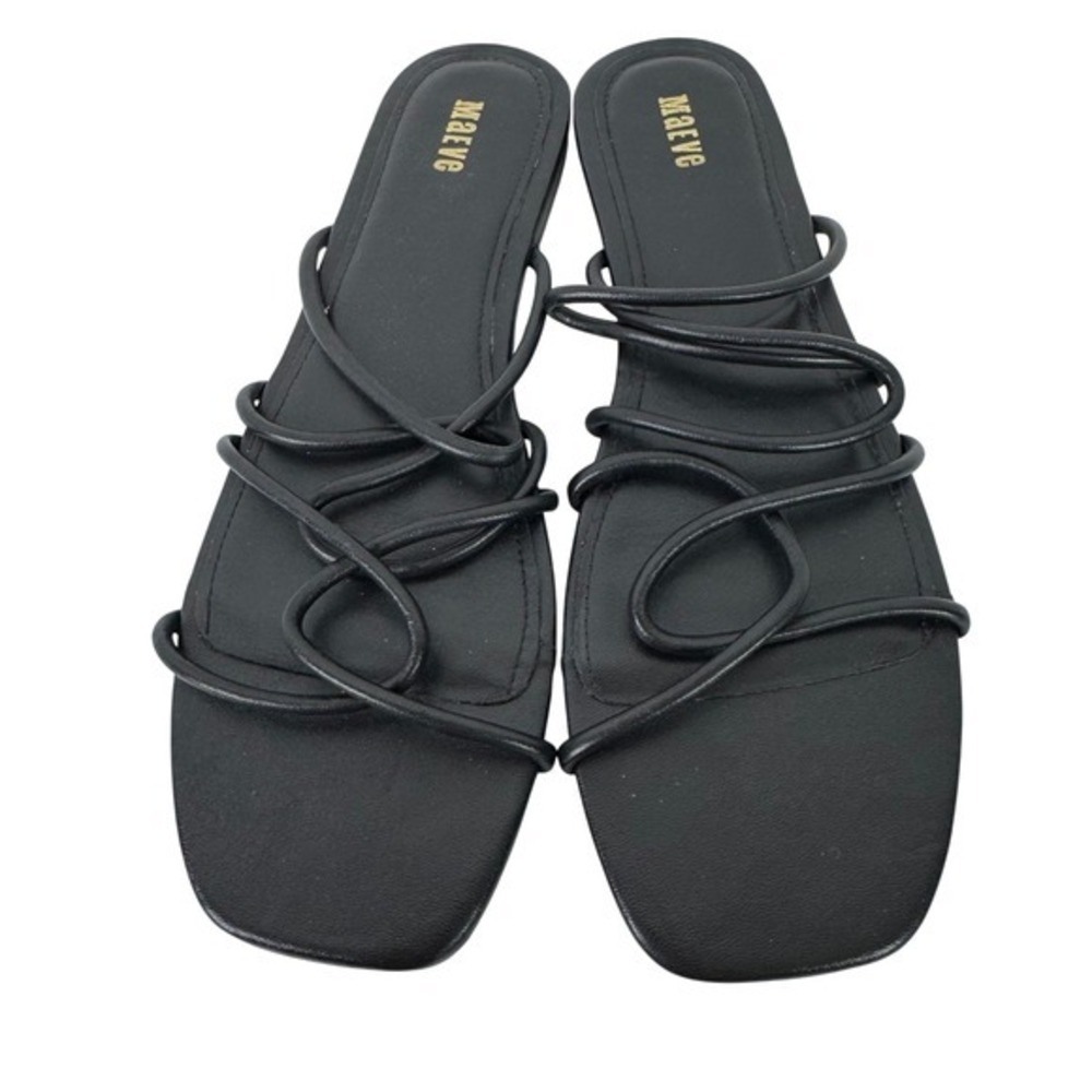 Maeve Strappy Flat Sandals Women 9‎ Black